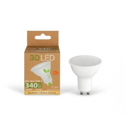 Żarówka LED 4W GU10 340lm Ciepła 3000K / GP000C04