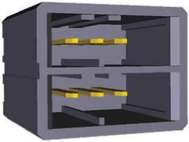 Wtyk PCB 6-pinowe raster: 3.81mm 2-rzędowe TE Connectivity Przewlekany 10.0A 250.0 V.