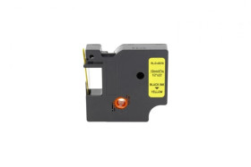 Taśma D1 45018 do drukarki DYMO 12mm 7m żółta taśma czarny nadruk