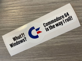 Laptop decoration sticker Whut?! Windows - Commodore 64