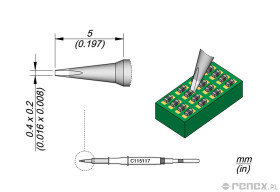 Grot C115117 do rączek JBC NT115, AN115 i NP115