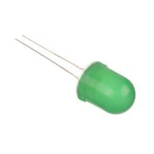LED 10mm Green (diffused) 8mcd, 50°
