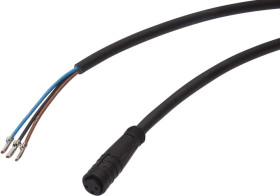 VK500015 Kabel połączeniowy, 5 m, gniazdo mini 3-pin proste, wolna końcówka kabla 3-pin, PUR (poliuretan)