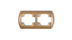 Trend Ramka Pozioma Podwójna Złoty Metalik 8Rh-2