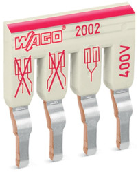 Ridge bridge, 4-fold for terminal block, 2002-474