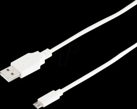 BS33090-W charge-sync cable USB A/mirco B white 1,8 m