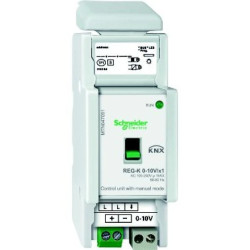 Sterownik 0–10 V KNX REG-K pojedynczy z uruchamianiem ręcznym, jasnoszary MTN647091