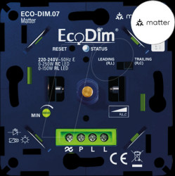 07 MATTER LED dimmer, Matter, 0 - 250 W, phase on and off (RLC)