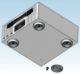 Podstawka antywibracyjna średnica 38.1mm wysokość całkowita 8mm