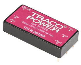 Przetwornica DC-DC, 40W, Uwe 9 → 36 V DC, Uwy 3.3V dc, Iwy 10A Tak, TRACOPOWER Nie