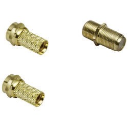 BKL 0403532 F Connector gold-plated 7mm Cable 1 set