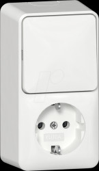 4176 13 Rocker switch/earthed contact socket 16 A 250 V~