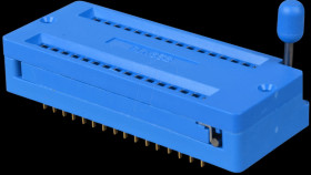 IC socket, 32-pin, burn-in socket, ZIF