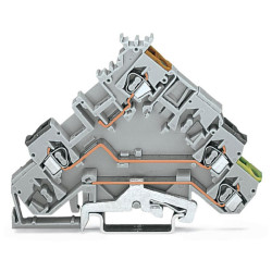 WAGO 280-585 5mm Actuator Terminal Block Grey AWG 28-14