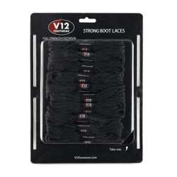 Black V12 Laces 140cm (10 pack)
