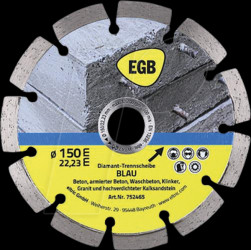 752465 Diamond cutting disc 150 mm, "Blue"