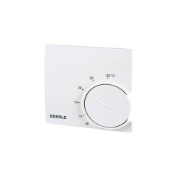 Eberle 121-1701-51-100 RTR 9721 Indoor Thermostat, Heating/Cooling, White