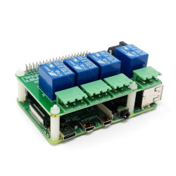 4-Relay Heavy Duty Stackable Card for Raspberry Pi [Discontinued]