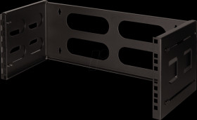 W04B40B 19" Wall mount bracket 4 U, black