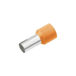 Cimco 187125 Ferrule 4 mm&#xB2; Partially Insulated Orange Pack of 100