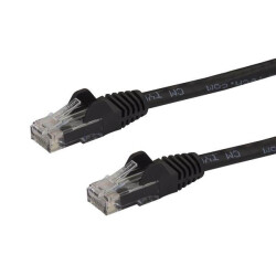 StarTech.com N6PATC15MBK 15m CAT6 Ethernet Cable - Black CAT 6 Gigabit Ethernet