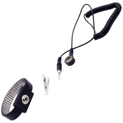 Quadrios 1903EC038 ESD wrist strap Black 10 mm stud and socket