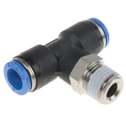 Złączka pneumatyczna Wciskane 8 mm Wciskane 8 mm Festo Adapter gwintowany teowy R 1/4 męskie