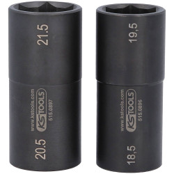 KS Tools 515.0895 1/2&quot; Special Aluminium Rims Impact Socket Set 2pc