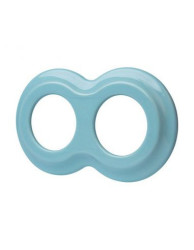 CERAMICZNA RAMKA DWUKROTNA BAŁWANEK PASTELOWA MIĘTOWA