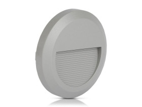 VT-1142 2W Oprawa schodowa LED barwa: 3000K obudowa: szara okrągły 1319 V-TAC