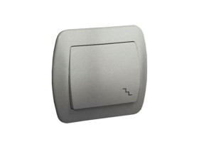 AKORD Wyłącznik schodowy aluminiowy metalik AW6/26 KONTAKT SIMON