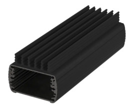 Aluminum enclosure kit, (L x W x H) 57 x 150 x 32 mm, black, IP65, 84506150.HMT1