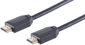 Connection cable, 1.5 m, black, HDMI plug type A, straight to HDMI plug type A, straight, BS10-40155