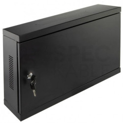 Szafa wisząca RACK 19" 2U skrzynka uniwersalna typu TPR 120mm czarna CATV NEKU