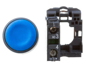 Przycisk sterowniczy 22mm niebieski z samopowrotem 1Z XB5AA61
