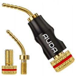 Wtyk szpilka głośnikowy AUDA Prestige czerwony