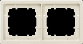 5TG1322 DELTA style, titanium white frame, 2 gang, 153 x 82 mm