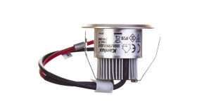 Oprawa Wstropowa Led 1W Iiikl. 10V Ip20 Haxa-Dso Power Led-B Aluminium 08103