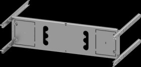 Mounting plate, metal, (L x W x H x D) 600 x 600 x 150 x 400 mm, for 3VA12 (250A), 3 pole, plug-in socket, plug-in unit, 8PQ6000