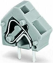 PCB terminal, 1 pole, pitch 7.5 mm, AWG 28-12, 24 A, cage clamp, gray, 236-501/332-000