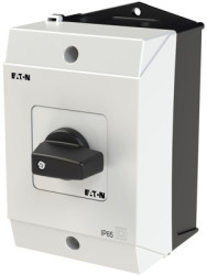 Changeover switch, rotary actuator, 2 pole, 20 A, (W x H x D) 80 x 102 x 137 mm, surface mounting, 207102