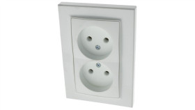 Gniazdo Pt Podtynkowe Podwójne Bez Uziemienia Bu Argo