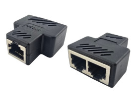 ROZDZIELACZ RJ45 8P8C GNIAZDO-2X GNIAZDO