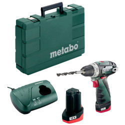 Metabo 600080500 PowerMaxx BS Cordless Drill 10.8V Li-ion Spindle Hex Socket