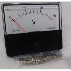 RVFM Model SD-670 FSD DC 30V Moving Coil Meter - Range 0 -30V