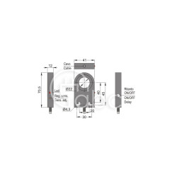 Czujnik indukcyjny z otworem SIA22-CE PNP NO+NC R LC5, SIA000314