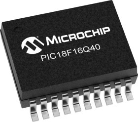 Mikrokontroler Microchip PIC18F16Q40-I/SS PIC18F16Q40 SSOP 20-pinowy PIC 32kB 8 bit 64 MHz, 4 kB RAM Flash, 1.8 V