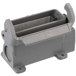 Harting 19 20 016 0251 Han&#xAE; 16 A Housing Side Entry Surface Mount M25 Aluminium