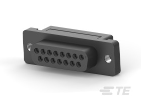 Złącze D-Sub 15-pinowe Gniazdo Pionowy Montaż na kablu raster 2.77mm