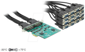 90501 PCIe x1 card &gt; 16x serial RS-232, ESD